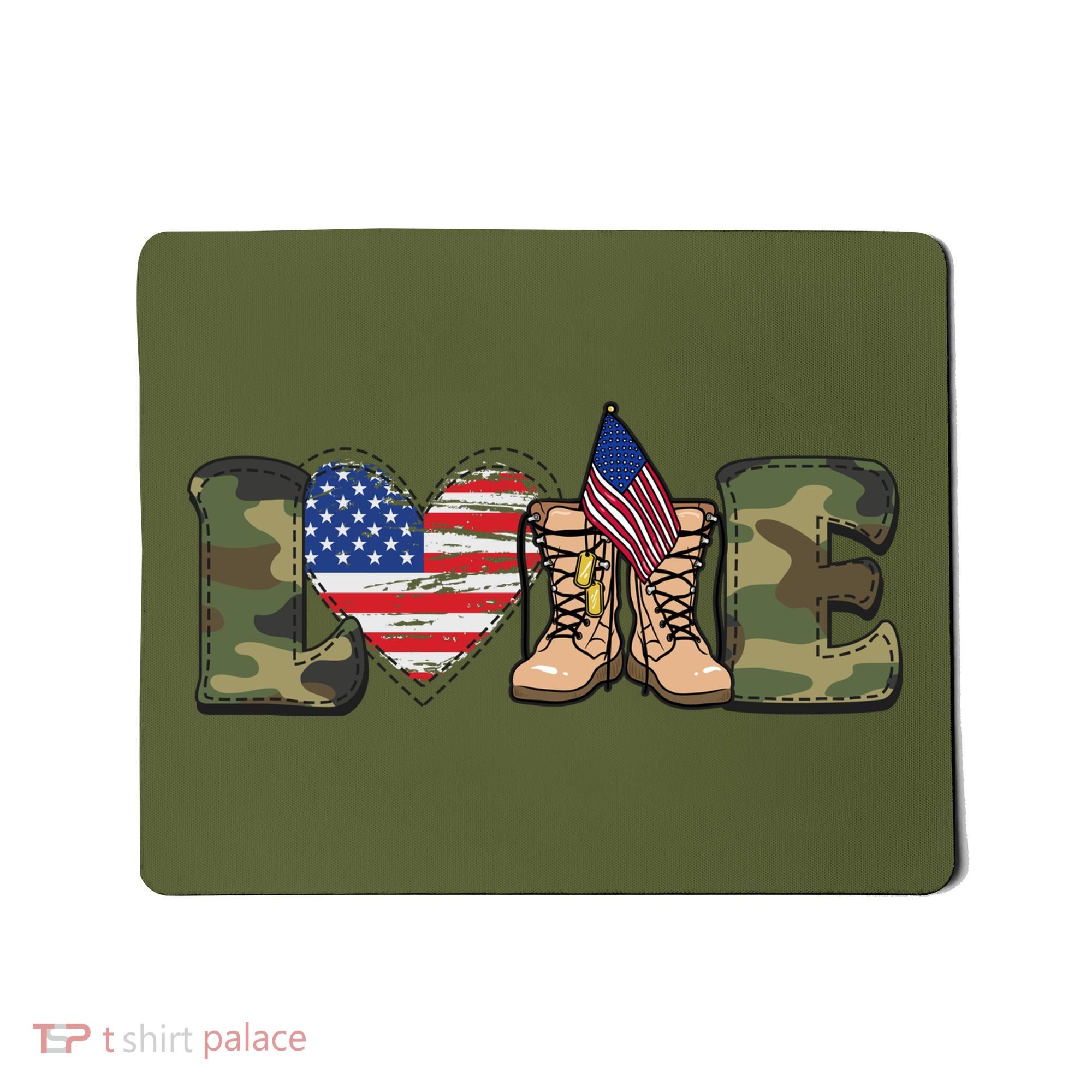 Love Our Soldiers, US Troops Mousepad