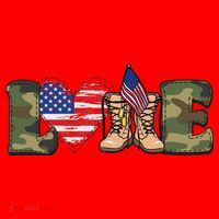 Love Our Soldiers, US Troops Santa Hat thumb 1