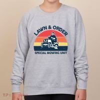 Lawn Order Special Mowing Unit Funny Mower Gardening Dad Women's Sweatshirt thumb 0