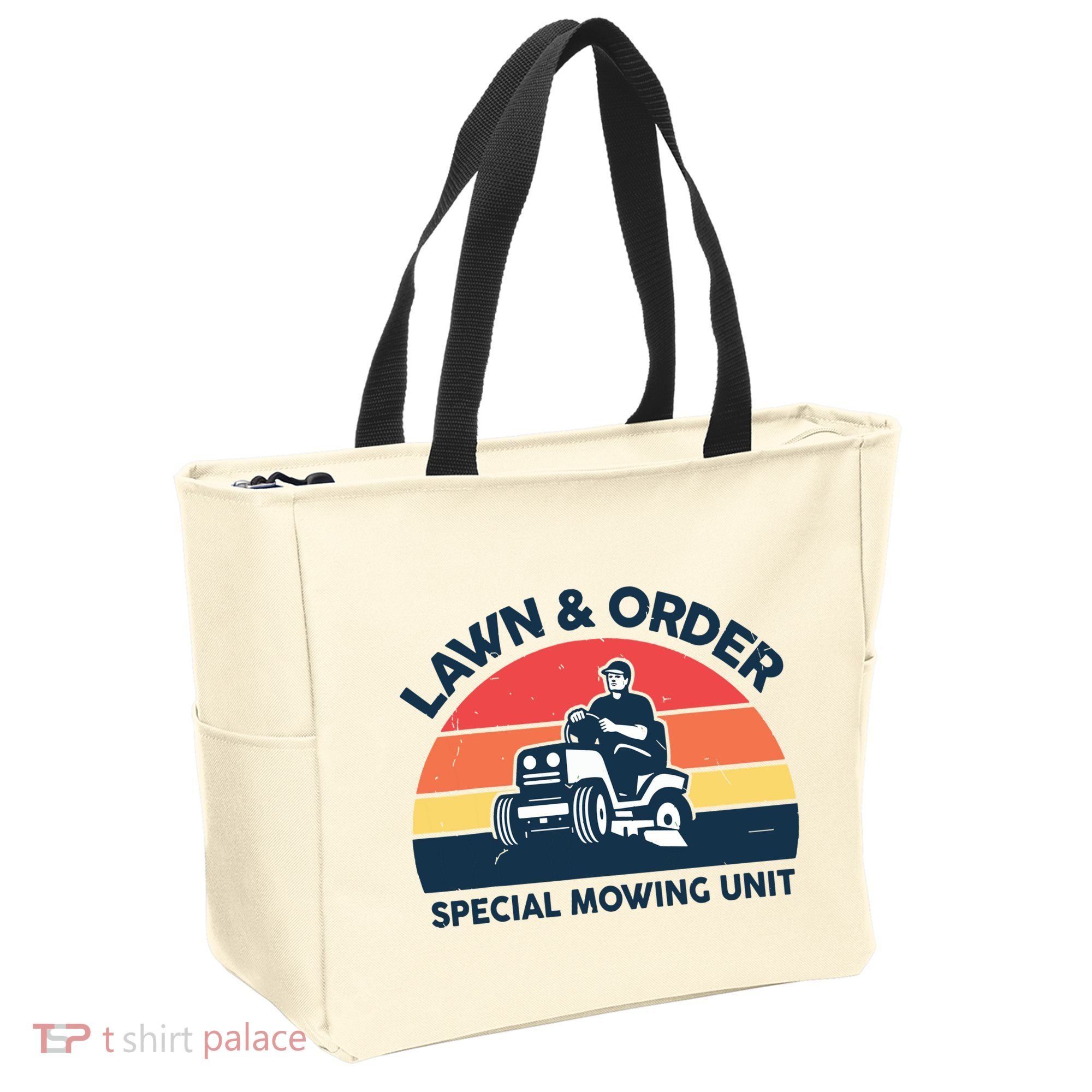 Lawn Order Special Mowing Unit Funny Mower Gardening Dad Tote Bag