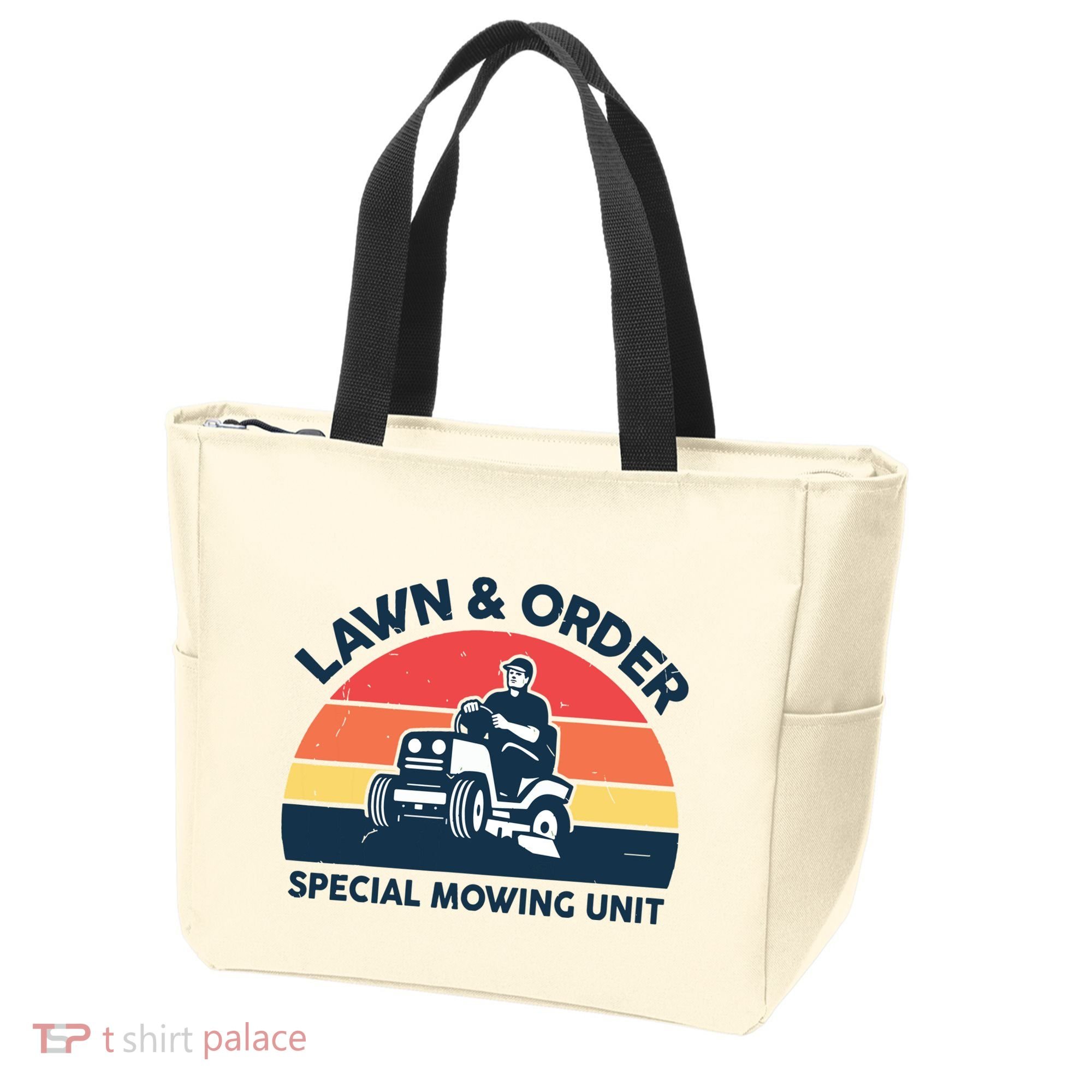Lawn Order Special Mowing Unit Funny Mower Gardening Dad Tote Bag