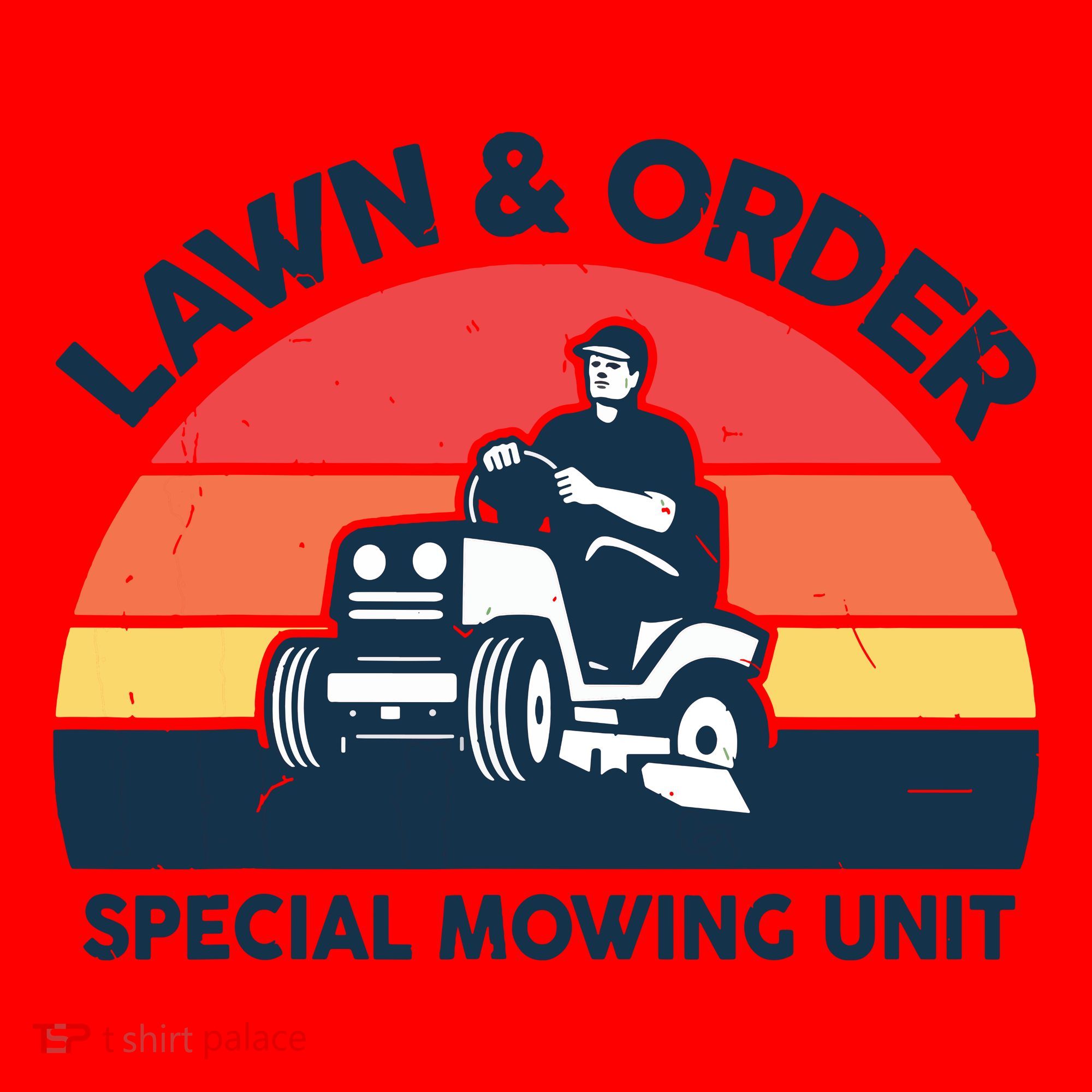 Lawn Order Special Mowing Unit Funny Mower Gardening Dad Santa Hat