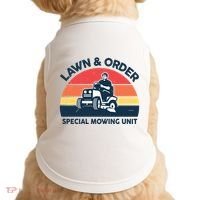 Lawn Order Special Mowing Unit Funny Mower Gardening Dad Doggie Tank thumb 0