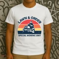 Lawn Order Special Mowing Unit Funny Mower Gardening Dad T-Shirt thumb 3