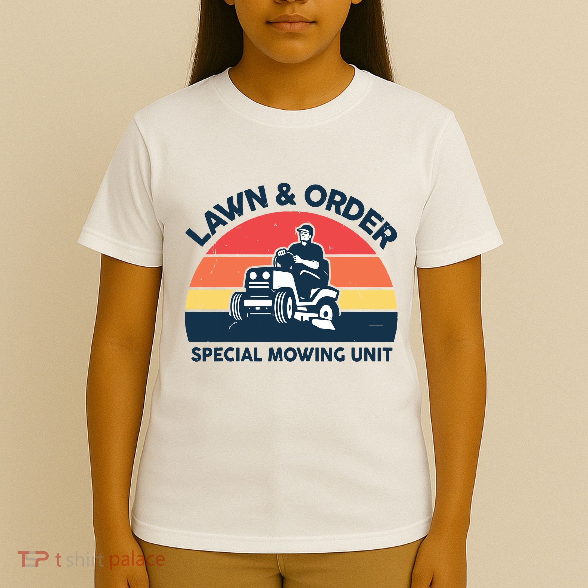 Lawn Order Special Mowing Unit Funny Mower Gardening Dad T-Shirt