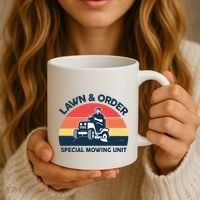 Lawn Order Special Mowing Unit Funny Mower Gardening Dad Coffee Mug thumb 3