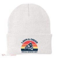 Lawn Order Special Mowing Unit Funny Mower Gardening Dad Beanie thumb 0