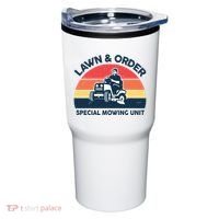 Lawn Order Special Mowing Unit Funny Mower Gardening Dad Tumbler thumb 0