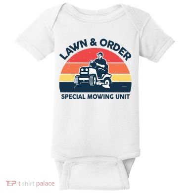 Lawn Order Special Mowing Unit Funny Mower Gardening Dad Baby Bodysuit
