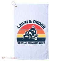 Lawn Order Special Mowing Unit Funny Mower Gardening Dad Golf Towel thumb 0