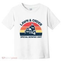 Lawn Order Special Mowing Unit Funny Mower Gardening Dad Toddler T-Shirt thumb 0