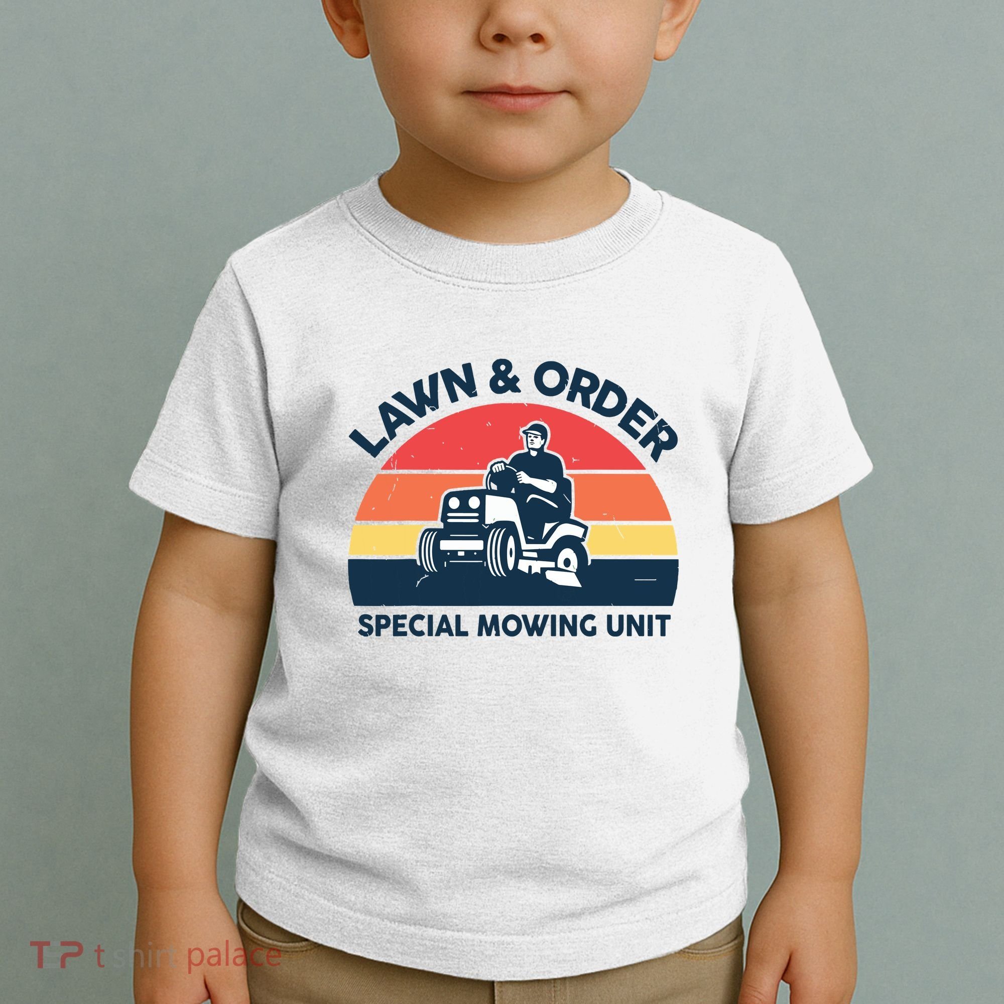 Lawn Order Special Mowing Unit Funny Mower Gardening Dad Toddler T-Shirt