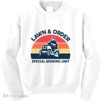 Lawn Order Special Mowing Unit Funny Mower Gardening Dad Kids Sweatshirt thumb 0