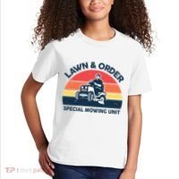 Lawn Order Special Mowing Unit Funny Mower Gardening Dad Kids T-Shirt thumb 2