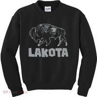 Lakota Oglala Sioux Tribe Native American Day Indigenous Kids Sweatshirt thumb 0