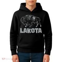 Lakota Oglala Sioux Tribe Native American Day Indigenous Kids Hoodie thumb 4