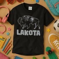 Lakota Oglala Sioux Tribe Native American Day Indigenous Kids T-Shirt thumb 3