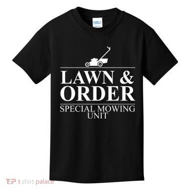Lawn & Order Special Mowing Unit Kids T-Shirt