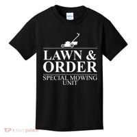 Lawn & Order Special Mowing Unit Kids T-Shirt thumb 0