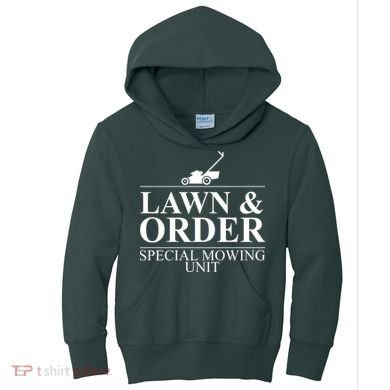 Lawn & Order Special Mowing Unit Kids Hoodie