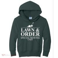 Lawn & Order Special Mowing Unit Kids Hoodie thumb 0