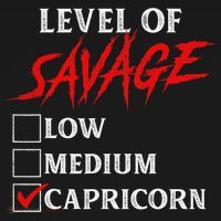 Level Of Savage Capricorn Funny Zodiac Queen King Hoodie thumb 2