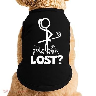 Lost Golf Ball Stickman Golfer Doggie Tank
