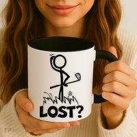 Lost Golf Ball Stickman Golfer Coffee Mug thumb 3
