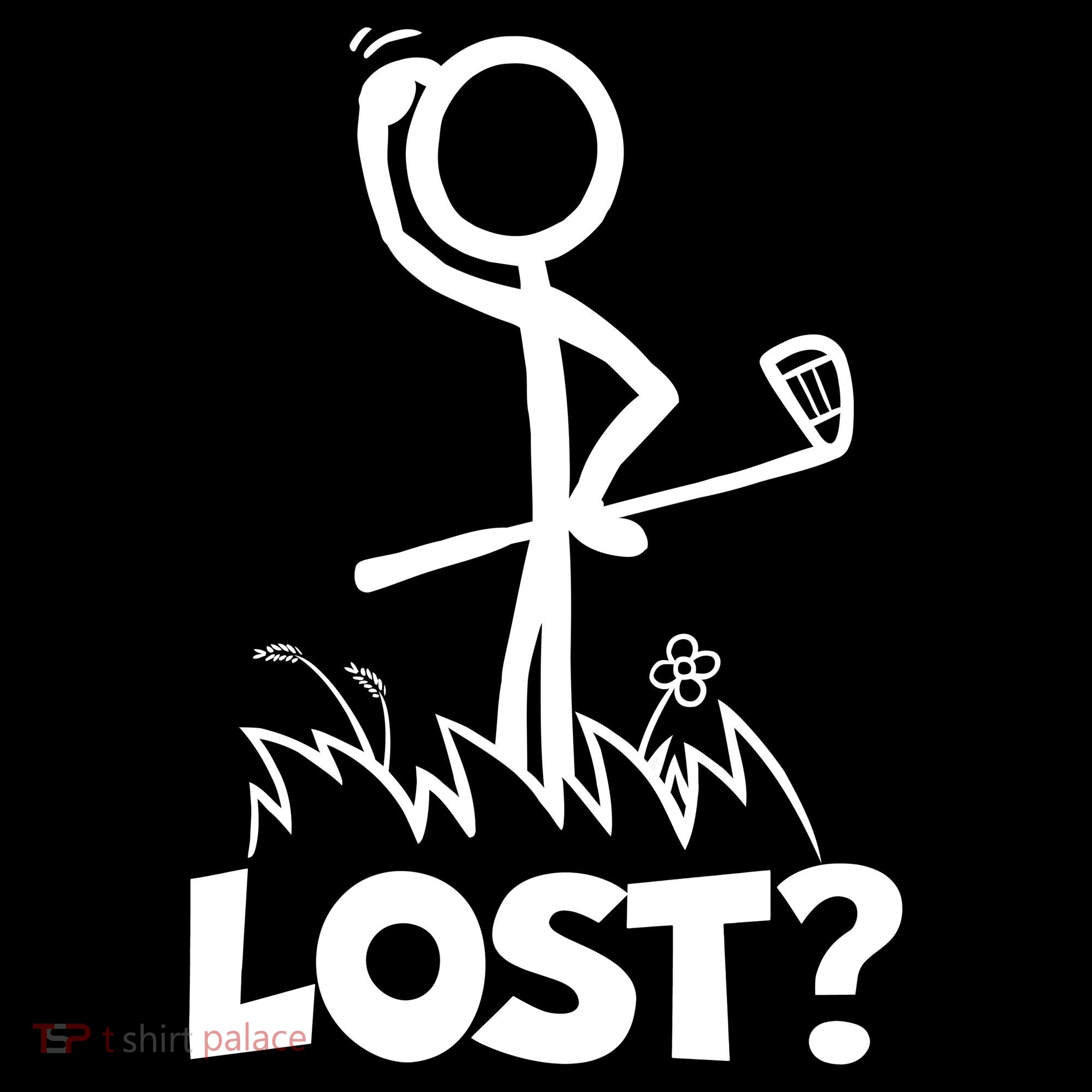 Lost Golf Ball Stickman Golfer Women's Hoodie