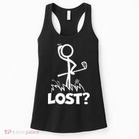 Lost Golf Ball Stickman Golfer Women's Tank Top thumb 0