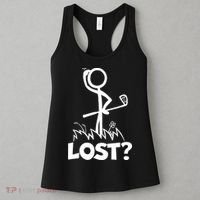 Lost Golf Ball Stickman Golfer Women's Tank Top thumb 3