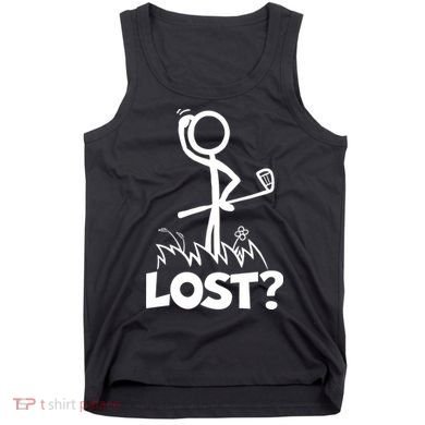 Lost Golf Ball Stickman Golfer Tank Top