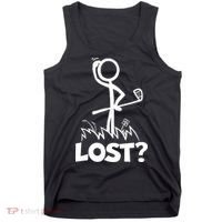 Lost Golf Ball Stickman Golfer Tank Top thumb 0