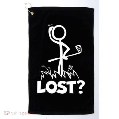 Lost Golf Ball Stickman Golfer Golf Towel