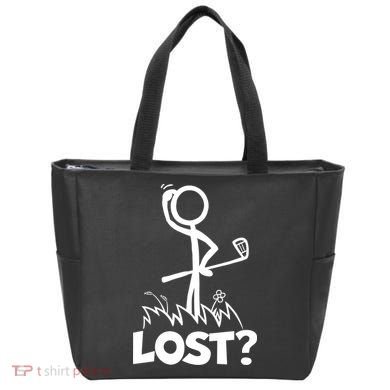 Lost Golf Ball Stickman Golfer Tote Bag