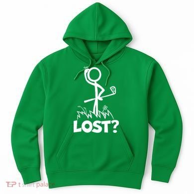 Lost Golf Ball Stickman Golfer Hoodie