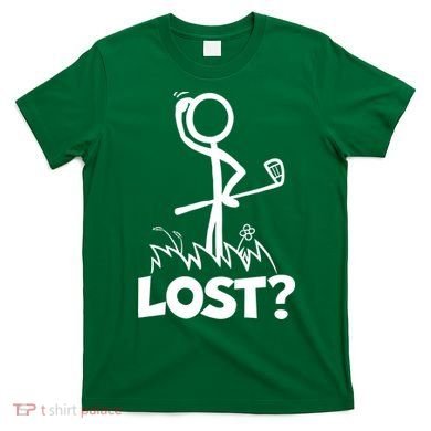 Lost Golf Ball Stickman Golfer T-Shirt