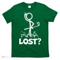 Lost Golf Ball Stickman Golfer T-Shirt thumb 0