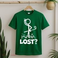 Lost Golf Ball Stickman Golfer T-Shirt thumb 2