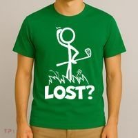 Lost Golf Ball Stickman Golfer T-Shirt thumb 3