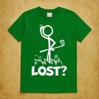 Lost Golf Ball Stickman Golfer T-Shirt thumb 5