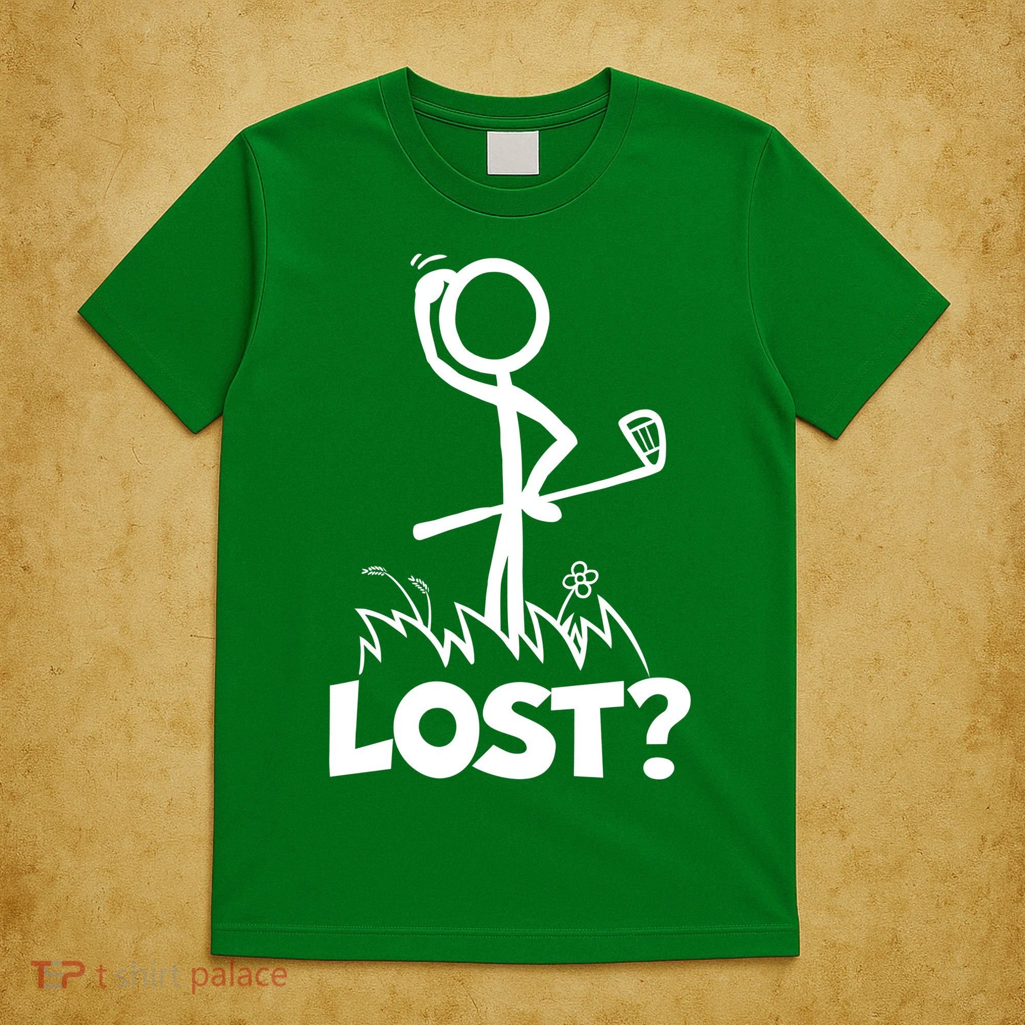 Lost Golf Ball Stickman Golfer T-Shirt
