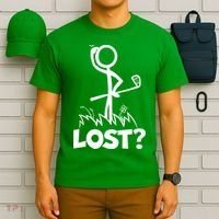 Lost Golf Ball Stickman Golfer T-Shirt thumb 6