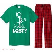 Lost Golf Ball Stickman Golfer Pajama Set thumb 0