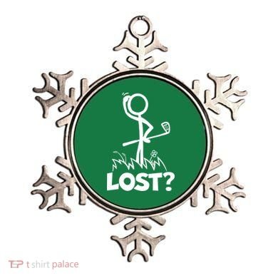 Lost Golf Ball Stickman Golfer Ornament