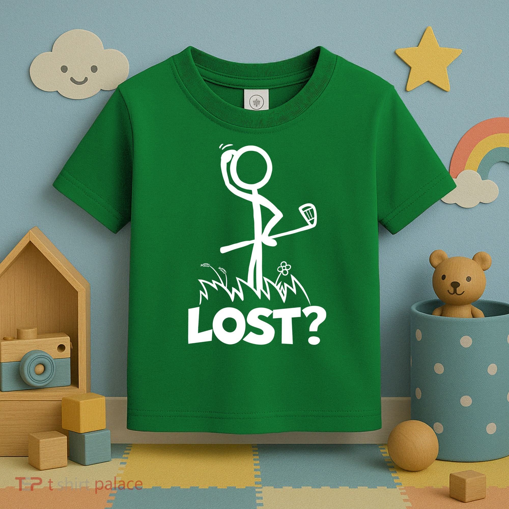 Lost Golf Ball Stickman Golfer Toddler T-Shirt