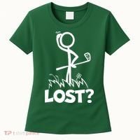 Lost Golf Ball Stickman Golfer Women's T-Shirt thumb 0