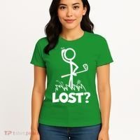Lost Golf Ball Stickman Golfer Women's T-Shirt thumb 4