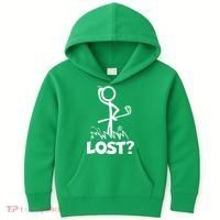Lost Golf Ball Stickman Golfer Kids Hoodie thumb 0