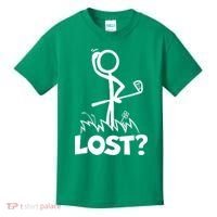Lost Golf Ball Stickman Golfer Kids T-Shirt thumb 0